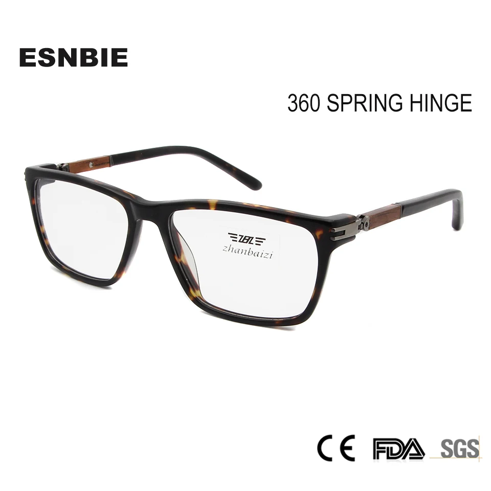 ESNBIE Wood Glass Frame Women's Eyeglasses Frame 360 Spring Hinge Men Optical Glasses Frames Square Spectacles Vintage Eyewear
ESNBIE Wood Glass Frame Women's Eyeglasses Frame 360 Spring Hinge Men Optical Glasses Frames Square Spectacles Vintage Eyewear
