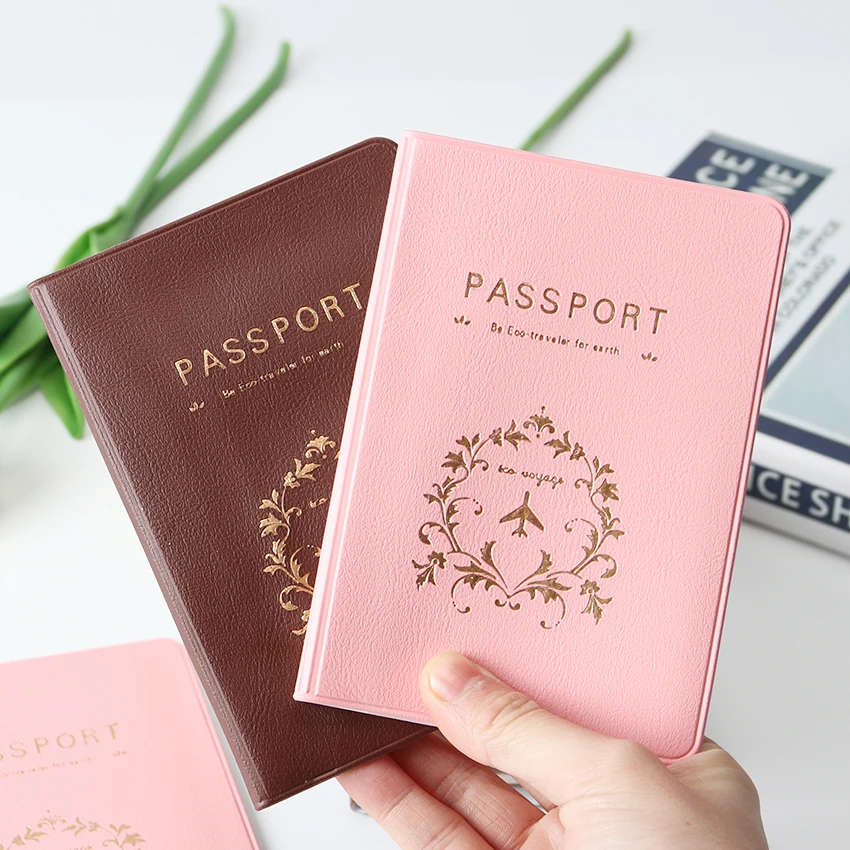 PU Leather Passport Holder Traveling Passport Cover Case Card /& ID Holders Bag F