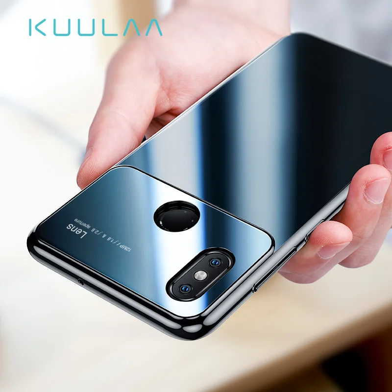 KUULAA для Xiaomi Mi8 чехол роскошный зеркальный стеклянный телефона Mi 8 Explorer тонкий