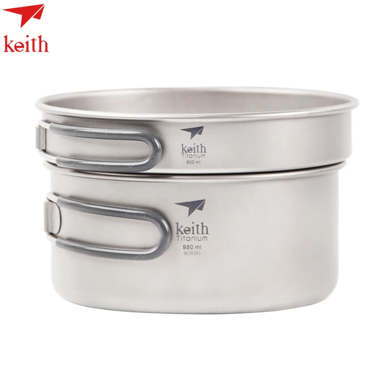 KeithCooking Pot Set Folding Handle Cook Set Ultralight Camping Picnic Cookware Utensil Ti6016
KeithCooking Pot Set Folding Handle Cook Set Ultralight Camping Picnic Cookware Utensil Ti6016
