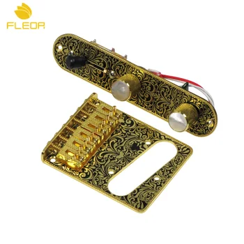 FLEOR Golden 6 String Electric Guitar Tremolo Bridge Tele Pre-wired Control Plate Set For FD Tele
FLEOR Golden 6 String Electric Guitar Tremolo Bridge Tele Pre-wired Control Plate Set For FD Tele