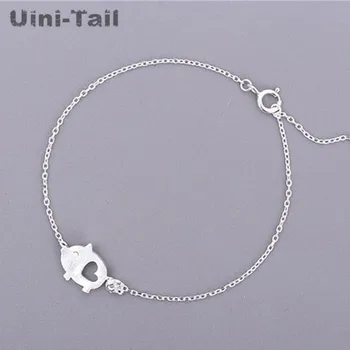 Uini-Tail hot 925 sterling silver Korean version of the hand-drawing piglet bracelet female temperament fashion cute hollow
Uini-Tail hot 925 sterling silver Korean version of the hand-drawing piglet bracelet female temperament fashion cute hollow