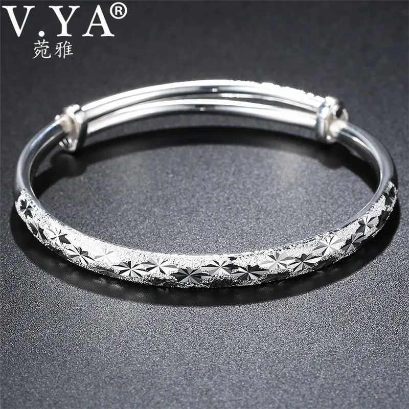 V.YA Classic 999 Sterling Silver Bracelets Fashion Expandable Bangle Cuff Bracelet for Female Women Jewelry Christmas Gift
V.YA Classic 999 Sterling Silver Bracelets Fashion Expandable Bangle Cuff Bracelet for Female Women Jewelry Christmas Gift