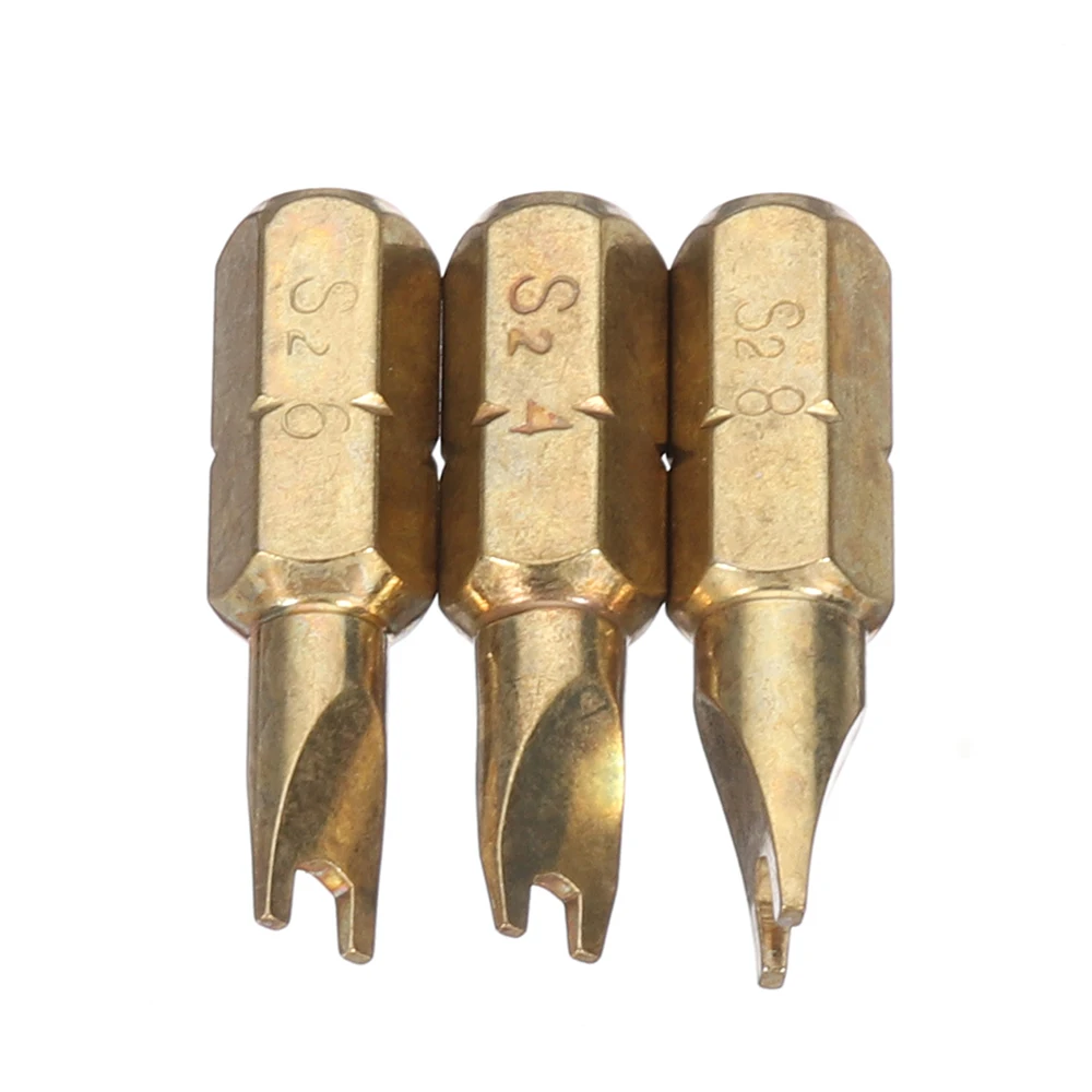 Broppe 3pcs/set 25mmU Shaped Magnetic Screwdriver Bits 1/4 Inch Hex Shank Electroplating Bronze Hand Tools U4 U6 U8
Broppe 3pcs/set 25mmU Shaped Magnetic Screwdriver Bits 1/4 Inch Hex Shank Electroplating Bronze Hand Tools U4 U6 U8