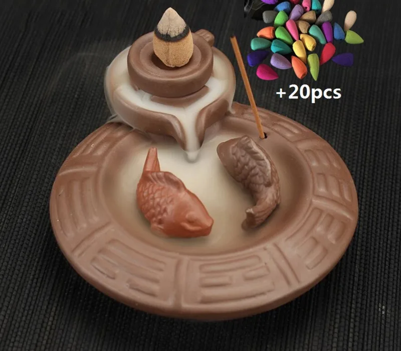 Creative Backflow Incense Burner Ceramic Incense Stick Holder Aromatherapy Censer For Home Office Living Room Teahouse
Creative Backflow Incense Burner Ceramic Incense Stick Holder Aromatherapy Censer For Home Office Living Room Teahouse