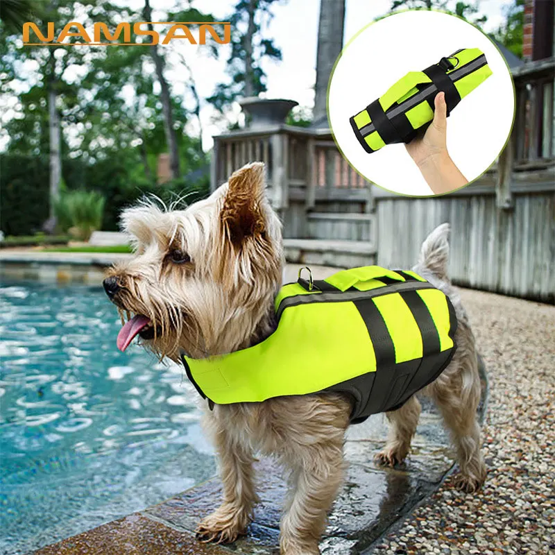 Inflatible Pet Dog Life Jacket Summer Polyester Folding Vest Collar Harness Saver for Surfing Swimming Swimwear Reflective Strip
Inflatible Pet Dog Life Jacket Summer Polyester Folding Vest Collar Harness Saver for Surfing Swimming Swimwear Reflective Strip