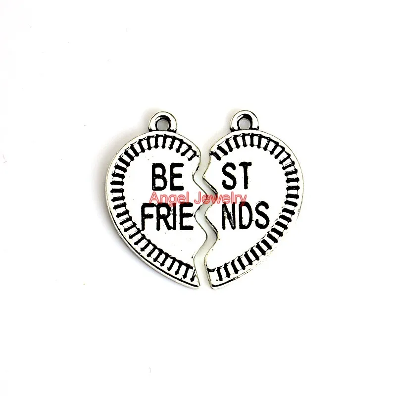 Best Friends Heart Charms Antique Silver Plated Pendants for Jewelry Making Craft Accessories Handmade DIY 22x12mm C0106
Best Friends Heart Charms Antique Silver Plated Pendants for Jewelry Making Craft Accessories Handmade DIY 22x12mm C0106