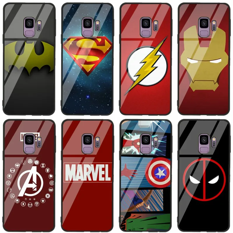 Tempered Glass Phone Case For Samsung Galaxy S8 S9 S10 PLUS A6 A6S A8 A8S J6 J8 2018 NOTE 8 9 MARVEL LOGO Popular Custom
Tempered Glass Phone Case For Samsung Galaxy S8 S9 S10 PLUS A6 A6S A8 A8S J6 J8 2018 NOTE 8 9 MARVEL LOGO Popular Custom