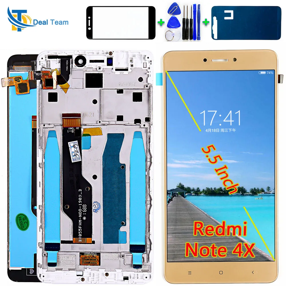 10 Multi-touch LCD Display for Xiaomi Redmi Note 4X / Note 4 Global (CPU:Snapdragon 625) Touch Screen Digitizer Assembly Frame
10 Multi-touch LCD Display for Xiaomi Redmi Note 4X / Note 4 Global (CPU:Snapdragon 625) Touch Screen Digitizer Assembly Frame