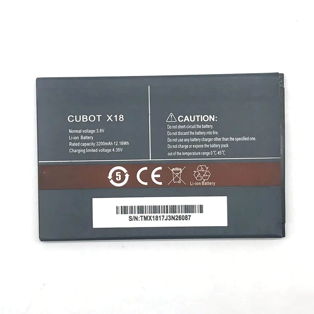 2019 New 3200mAh Battery for Cubot X18 High Quality mobile phone Replacement Batteries +Tracking Code
2019 New 3200mAh Battery for Cubot X18 High Quality mobile phone Replacement Batteries +Tracking Code