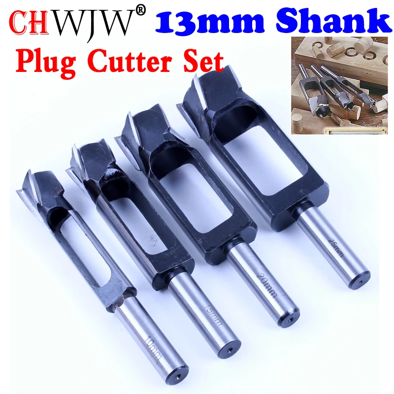 8mm&10mm 2Pcs Snug Plug Cutters 13MM 1/2 Inch Shank 
