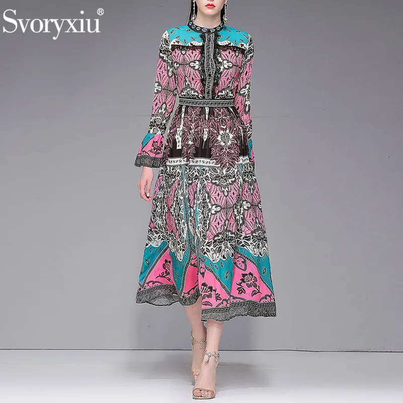 Svoryxiu Casual Holiday Bohemian Print Summer Maxi Dress Women's Fashion Designer Long Sleeve Long Dresses Vestidos Ladies 2019
Svoryxiu Casual Holiday Bohemian Print Summer Maxi Dress Women's Fashion Designer Long Sleeve Long Dresses Vestidos Ladies 2019