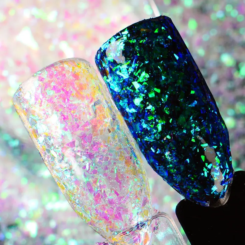 Mtssii Symphony Snowflake Nail Sequin 1g Color Glitter Paillette Flakies Manicure Art Decoration UV Gel Accessories | Красота и
