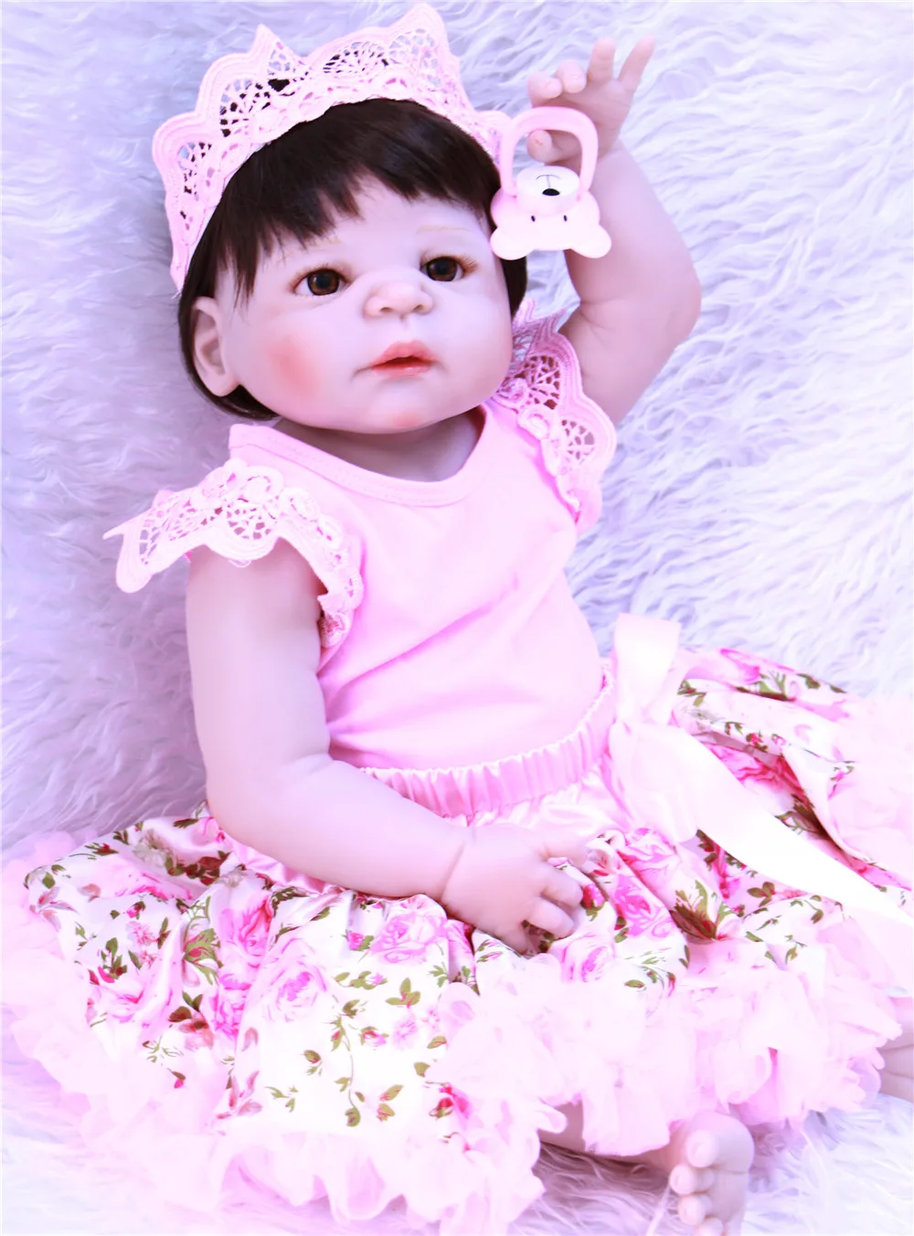 Silicone full body reborn dolls 23" realistic handmade baby dolls girl fashion kids toy waterproof bonecas model birthday gifts
Silicone full body reborn dolls 23" realistic handmade baby dolls girl fashion kids toy waterproof bonecas model birthday gifts