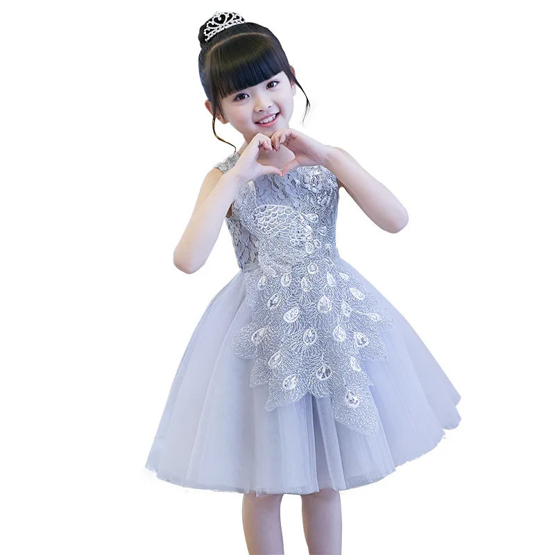 2018 Kid Peacock Beading For Children Summer Sleeveless Lace Princess Wedding Dress Girls Teenage Party Prom Dress 3-14T
2018 Kid Peacock Beading For Children Summer Sleeveless Lace Princess Wedding Dress Girls Teenage Party Prom Dress 3-14T
