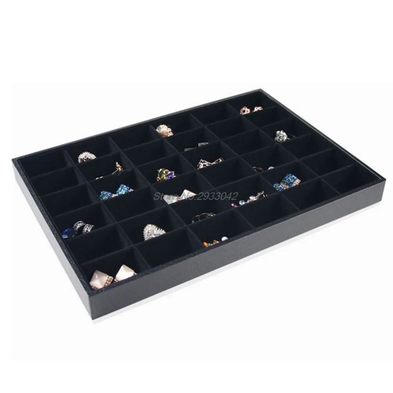 36Compartment Jewelry Display Storage Box Tray Showcase Organiser Earring Holder -W128
36Compartment Jewelry Display Storage Box Tray Showcase Organiser Earring Holder -W128