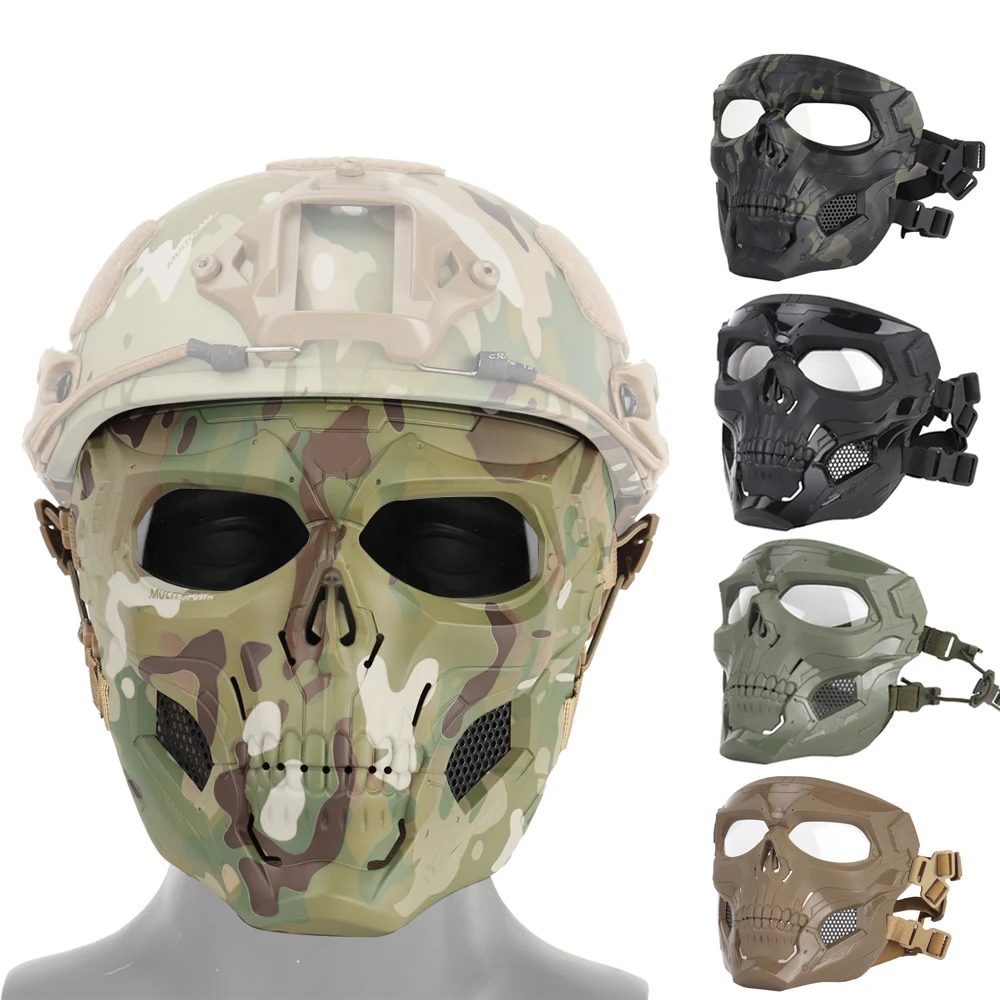 New arrival Tractical paintball airsoft mask Halloween mask party game skull tactical equipment fit fast helmet
New arrival Tractical paintball airsoft mask Halloween mask party game skull tactical equipment fit fast helmet