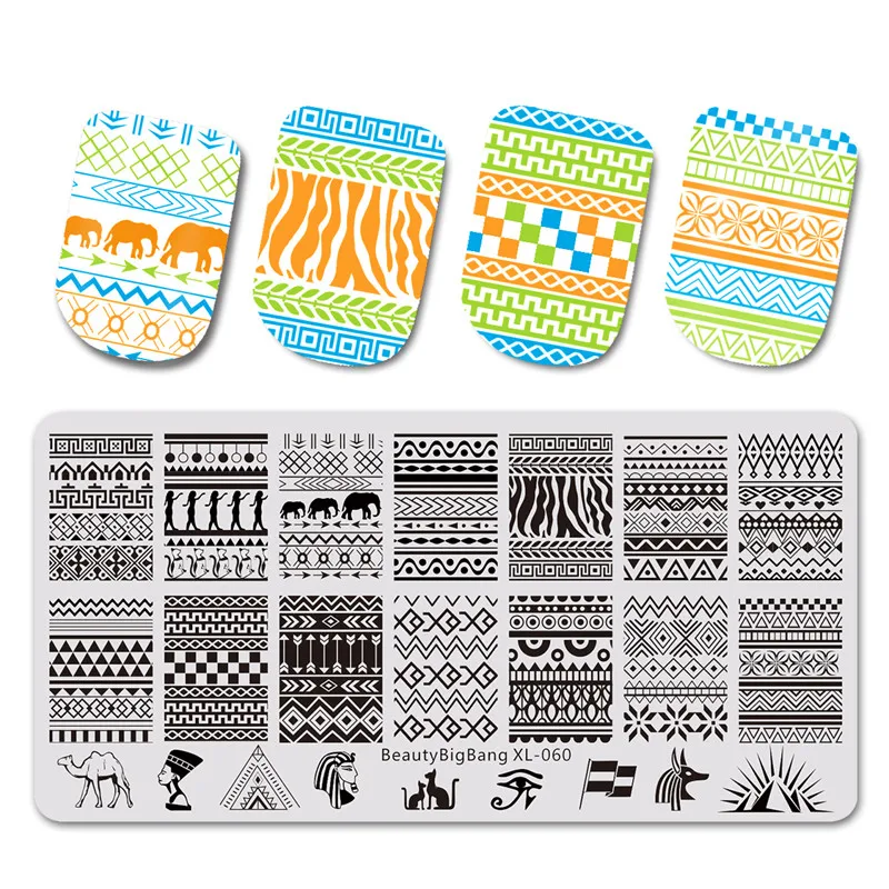BeautyBigBang Nails Stamping Plate Set Geometric Egypt Cartoon Abstract Lines Nail Stamping Plates Template Nail Art XL-060
BeautyBigBang Nails Stamping Plate Set Geometric Egypt Cartoon Abstract Lines Nail Stamping Plates Template Nail Art XL-060