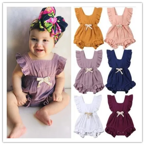 FEERIJT Ins Baby Jumpsuit 2019 Summer Short Sleeve Bodysuits Fold Baby Girls Bodysuit Breathable Princess Clothes One-piece Suit
FEERIJT Ins Baby Jumpsuit 2019 Summer Short Sleeve Bodysuits Fold Baby Girls Bodysuit Breathable Princess Clothes One-piece Suit