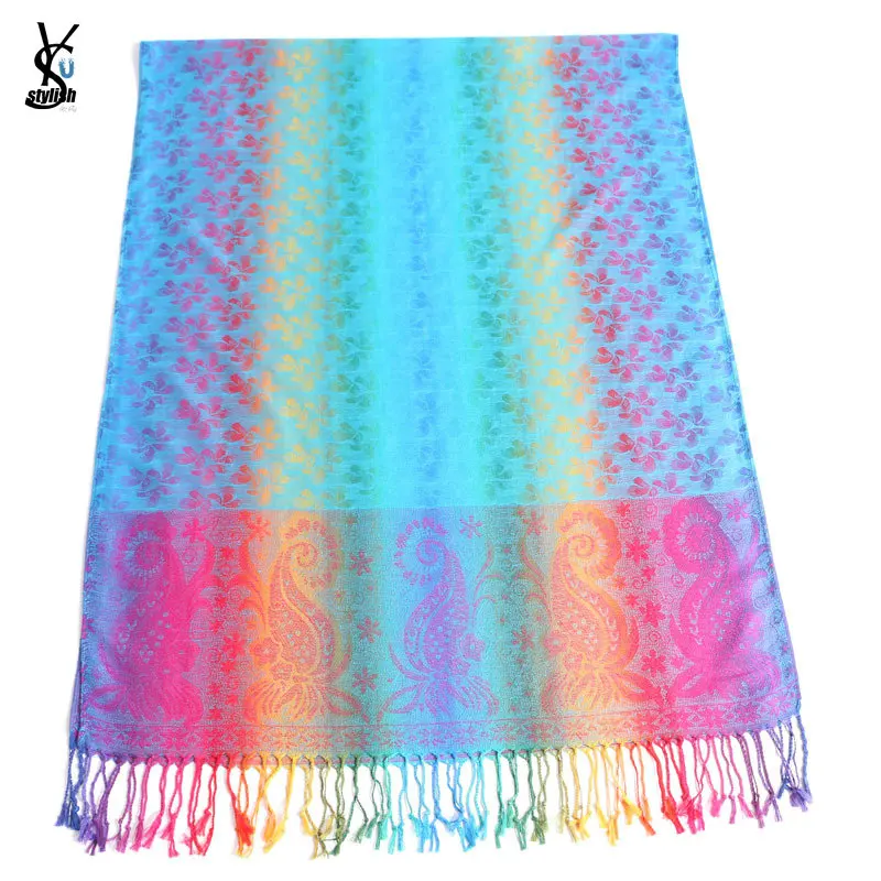 Female Jacquard Paisley Pashmina Scarf And Shawls Rainbow Petal Floral Cashmere Shawls Poncho Luxury Cashew Church Scarves YR109
Female Jacquard Paisley Pashmina Scarf And Shawls Rainbow Petal Floral Cashmere Shawls Poncho Luxury Cashew Church Scarves YR109