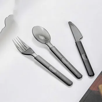 100pcs Disposable Dinnerware Set Plastic Tableware Knife Forks Spoon Cutlery Party Birthday Dinner Cake Dessert Wedding Flatware
100pcs Disposable Dinnerware Set Plastic Tableware Knife Forks Spoon Cutlery Party Birthday Dinner Cake Dessert Wedding Flatware