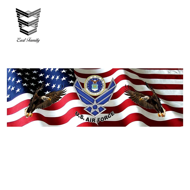 EARLFAMILY 15cm X 5cm Air Force American Flag Eagle Rear Truck Window Graphic Vinyl Decal Car Styling Car Stickers
EARLFAMILY 15cm X 5cm Air Force American Flag Eagle Rear Truck Window Graphic Vinyl Decal Car Styling Car Stickers