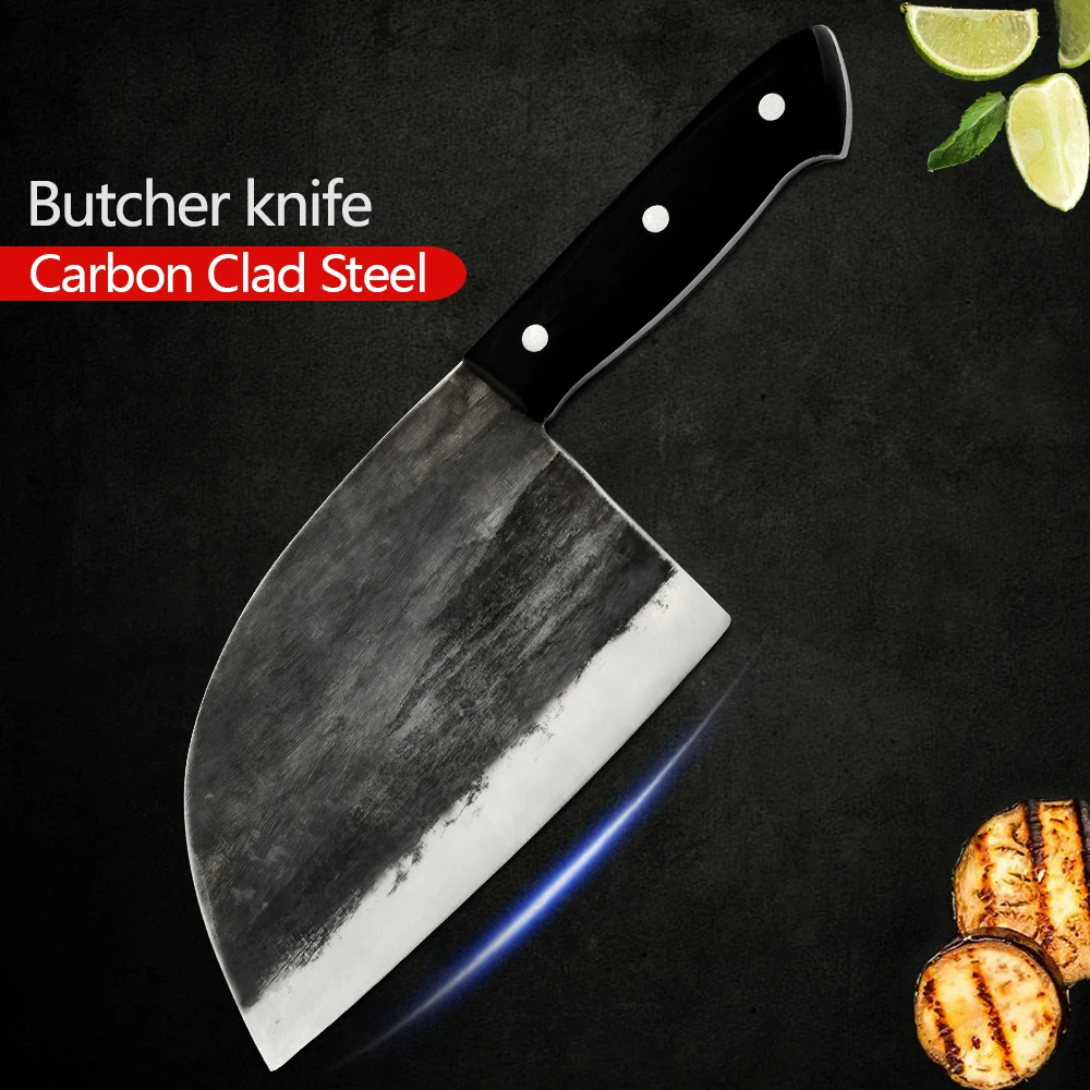 XYj Stainless Steel Butcher Kitchen Knife Handmade Forged Sharp 5mm Blade Pakawood Handle Cleaver Ax For Turkey Chicken Fish
XYj Stainless Steel Butcher Kitchen Knife Handmade Forged Sharp 5mm Blade Pakawood Handle Cleaver Ax For Turkey Chicken Fish