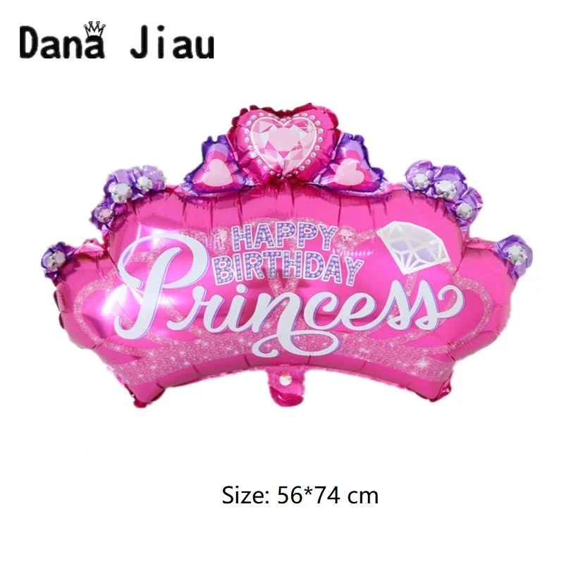 Big pink crown Foil Balloon princess happy Birthday balloons celebration party diamond decoration Air ballon baby shower ball
Big pink crown Foil Balloon princess happy Birthday balloons celebration party diamond decoration Air ballon baby shower ball