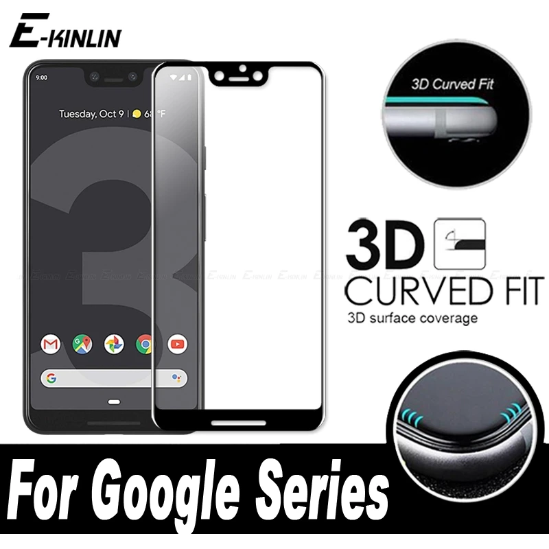 3D Curved Edge Full Cover Toughened Screen Protector Protective Glass Film For Google Pixel 3 3a 2 XL 3XL 2XL Tempered Glass
3D Curved Edge Full Cover Toughened Screen Protector Protective Glass Film For Google Pixel 3 3a 2 XL 3XL 2XL Tempered Glass