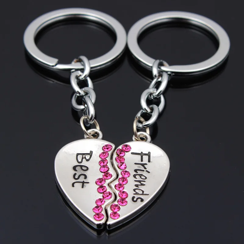 1Pair Best Friends Broken Heart Keychain BFF Keyring Rhinestone Key Holder For Friendship/Sisterhood Women's Fashion Jewelry
1Pair Best Friends Broken Heart Keychain BFF Keyring Rhinestone Key Holder For Friendship/Sisterhood Women's Fashion Jewelry