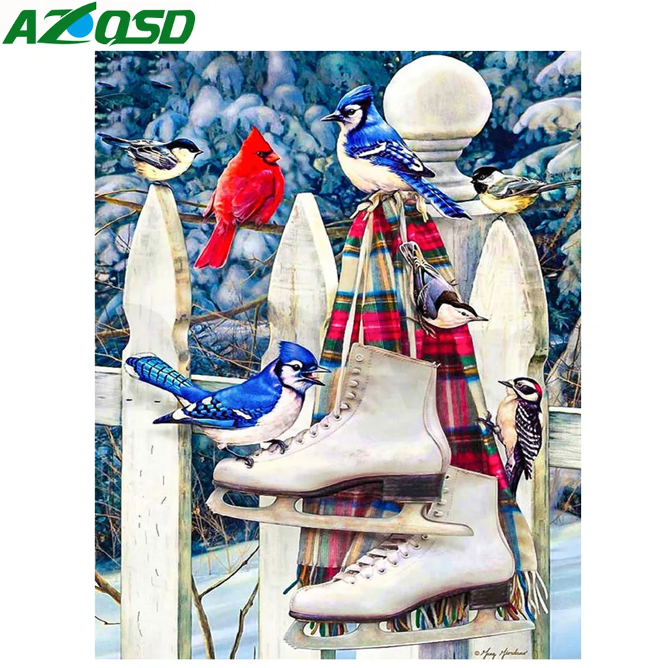 AZQSD Diamond Embroidery Winter Snow Home Decor Diamond Mosaic Birds Diamond Painting Scenery Pictures Of Rhinestones Craft Kit
AZQSD Diamond Embroidery Winter Snow Home Decor Diamond Mosaic Birds Diamond Painting Scenery Pictures Of Rhinestones Craft Kit