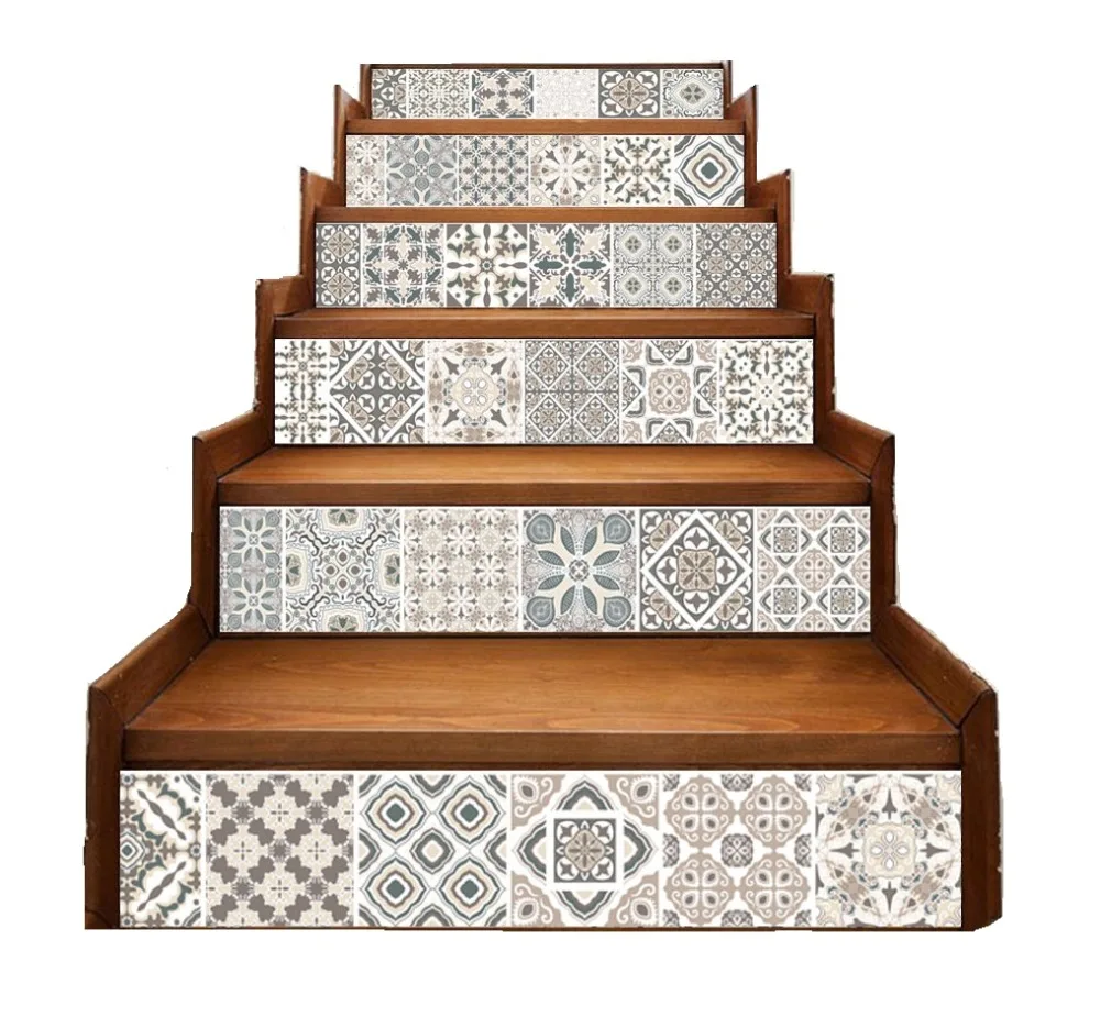 6pcs White Vintage Self - Adhesive Stairway Stickers For Room Stairs Ceramic Geometric Tile Floor Wall Stickers Wholesale
6pcs White Vintage Self - Adhesive Stairway Stickers For Room Stairs Ceramic Geometric Tile Floor Wall Stickers Wholesale