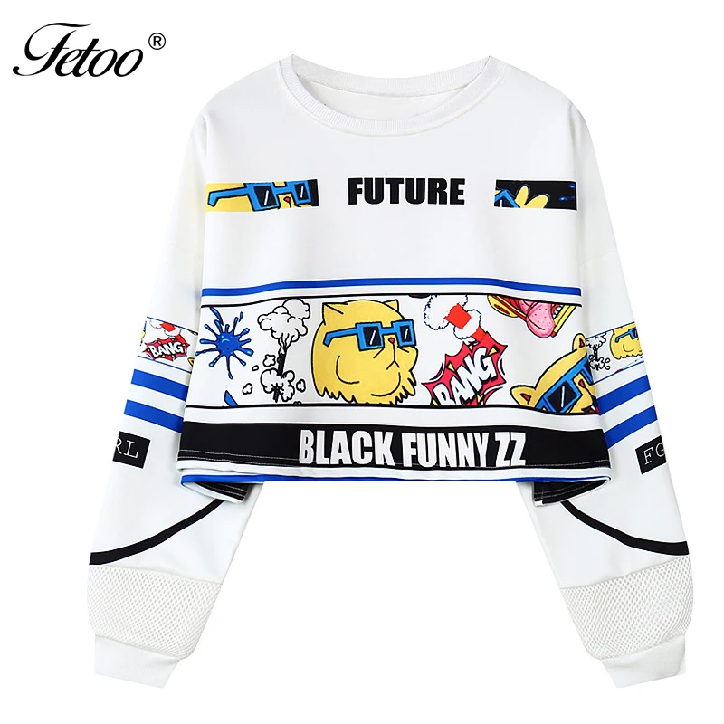 Woman's Sweatshirt Harajuku Letters Print Sexy Crop Top Punk Hip-hop Hoody Large Size Sudaderas Mujer Feminino Short Hoodie P35
Woman's Sweatshirt Harajuku Letters Print Sexy Crop Top Punk Hip-hop Hoody Large Size Sudaderas Mujer Feminino Short Hoodie P35