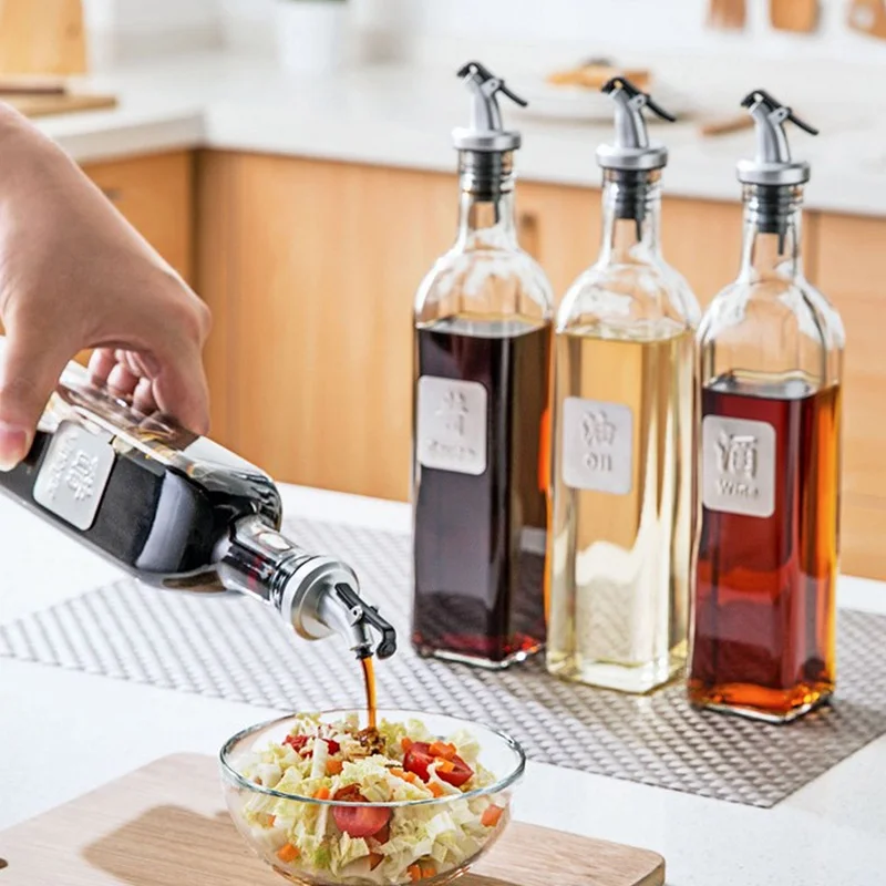 Oil Dispenser Glass 500ml Vinegar Leakproof Creative Kitchen Tools Convenient Bar Storage Bottles Liquid Container
Oil Dispenser Glass 500ml Vinegar Leakproof Creative Kitchen Tools Convenient Bar Storage Bottles Liquid Container