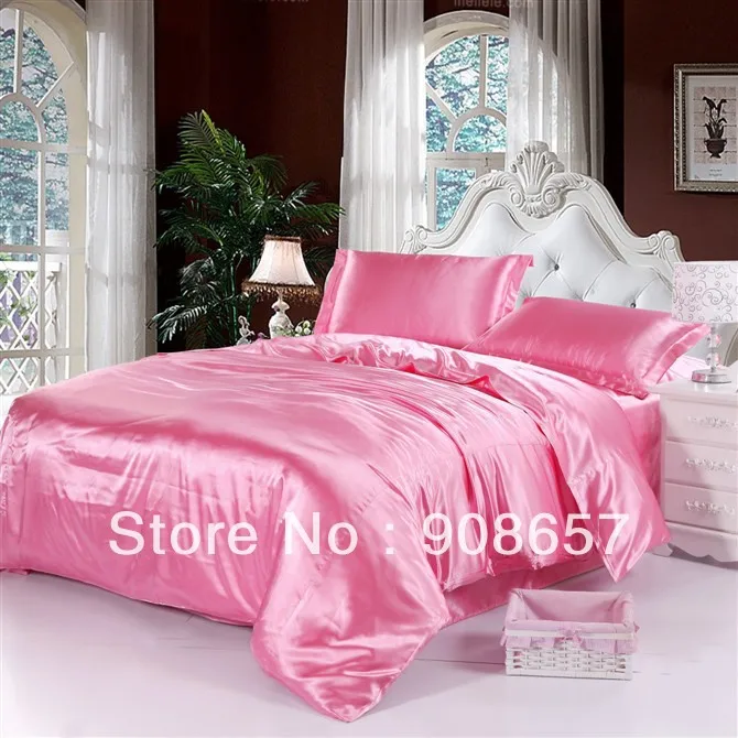 pink luxurious Smooth Shiny imitated silk satin fabric bed linen girls bedding comforter queen/full quilt duvet covers sheet set
pink luxurious Smooth Shiny imitated silk satin fabric bed linen girls bedding comforter queen/full quilt duvet covers sheet set