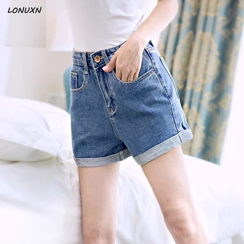 High quality Spring summer new style Korean high waist denim shorts female Loose hole Student A-Line Wide leg shorts Solid color
High quality Spring summer new style Korean high waist denim shorts female Loose hole Student A-Line Wide leg shorts Solid color