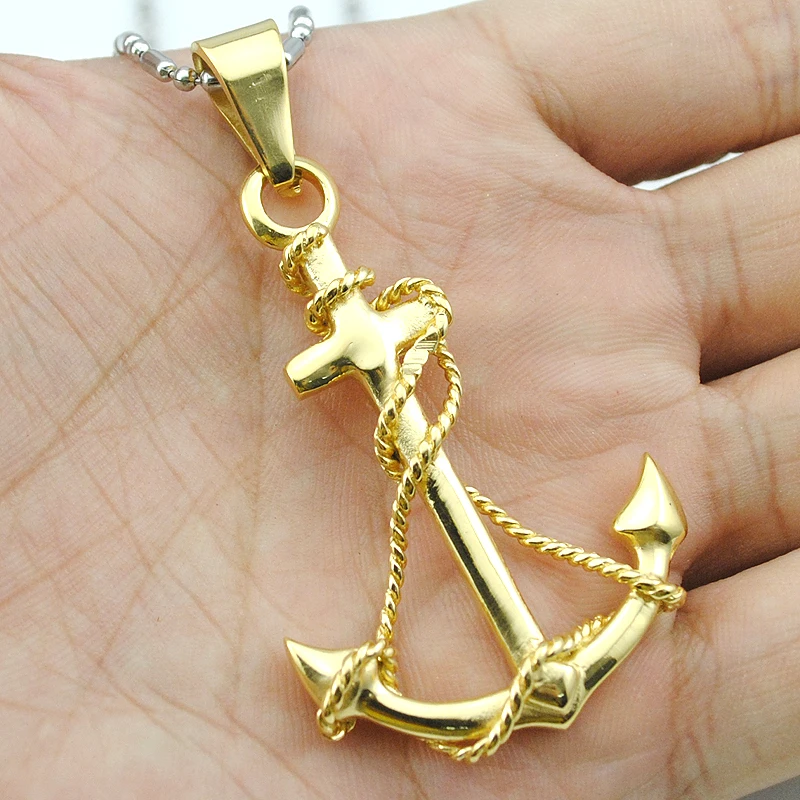 AMUMIU Gold Color Anchor Pendant Necklace Fashion Biker Jewelry Factory Price Men Necklace Women Punk Casting 2017 HP1226
AMUMIU Gold Color Anchor Pendant Necklace Fashion Biker Jewelry Factory Price Men Necklace Women Punk Casting 2017 HP1226