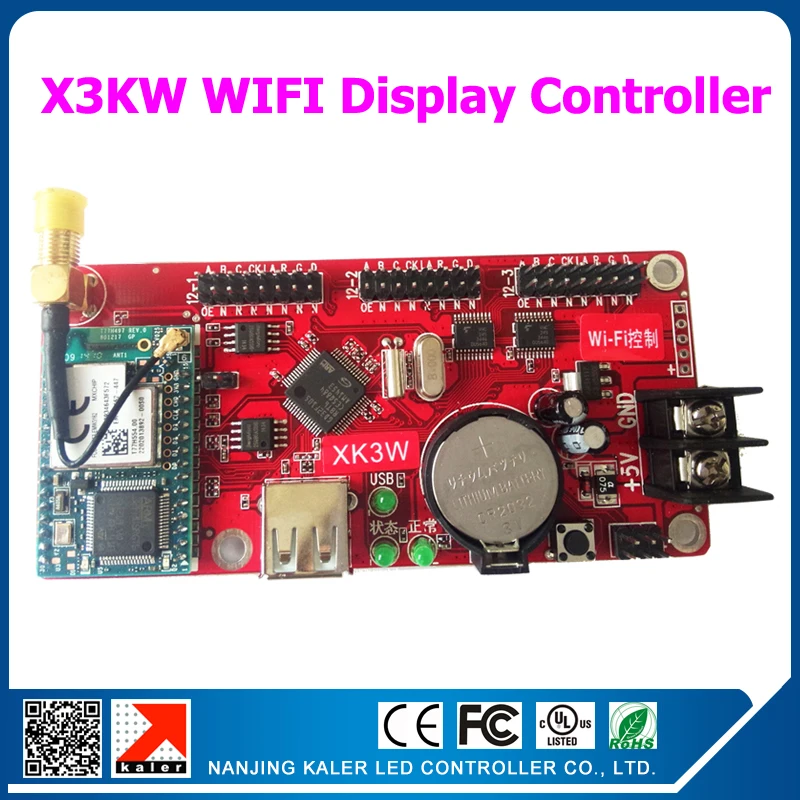 WIFI & USB display control card support P10 led display message board single color moving text display controller card X3KW 
WIFI & USB display control card support P10 led display message board single color moving text display controller card X3KW