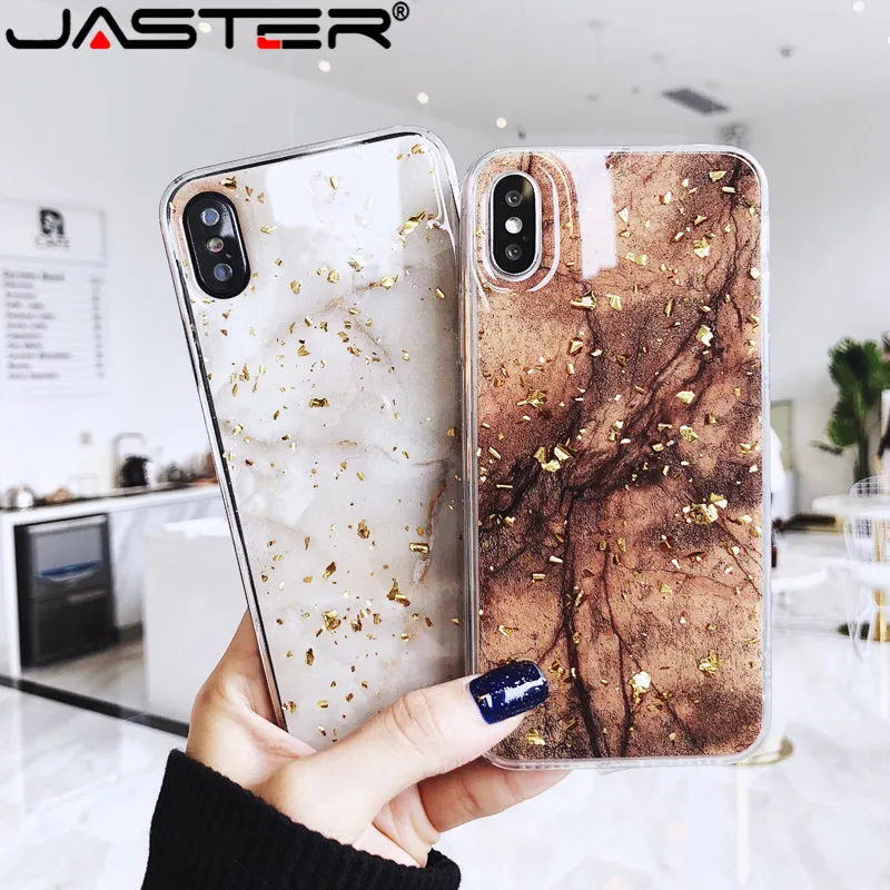 JASTER Gold Foil Bling Marble Phone Case For iPhone X XS Max XR Soft TPU Cover For iPhone 7 8 6 6s Plus Glitter Case Coque Funda
JASTER Gold Foil Bling Marble Phone Case For iPhone X XS Max XR Soft TPU Cover For iPhone 7 8 6 6s Plus Glitter Case Coque Funda