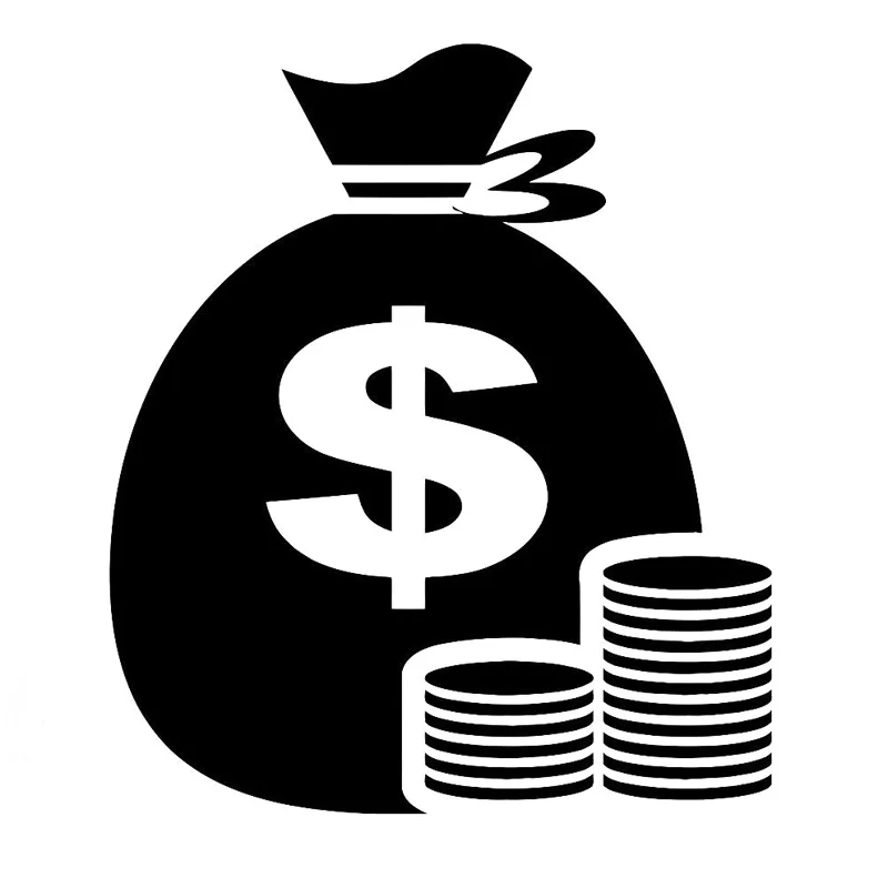 13cm*15cm Money Bag Dollar Fashion Personality Creative Classic Motorcycle SUVs Bumper Car Window Laptop Car-Styling Stickers
13cm*15cm Money Bag Dollar Fashion Personality Creative Classic Motorcycle SUVs Bumper Car Window Laptop Car-Styling Stickers