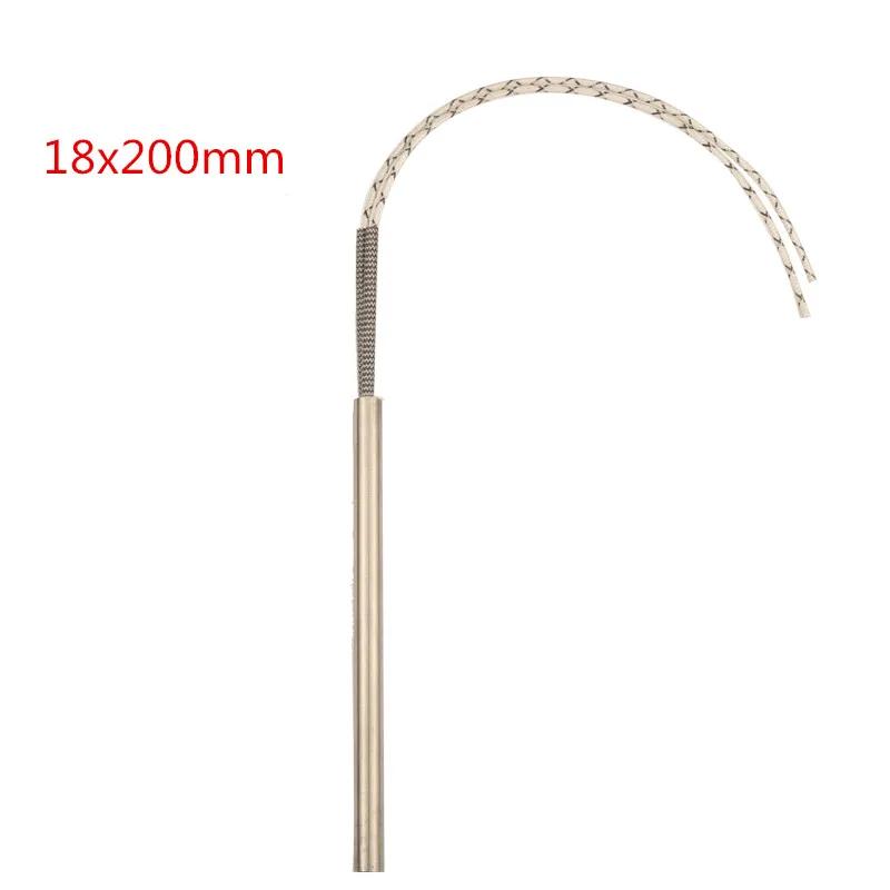 10 pcs of 18x200mm/0.71x7.87" Mould Wired Heater Cartridge Heating Elements, 900W/1100W/1500W Tubular Electricity Generation 
10 pcs of 18x200mm/0.71x7.87" Mould Wired Heater Cartridge Heating Elements, 900W/1100W/1500W Tubular Electricity Generation