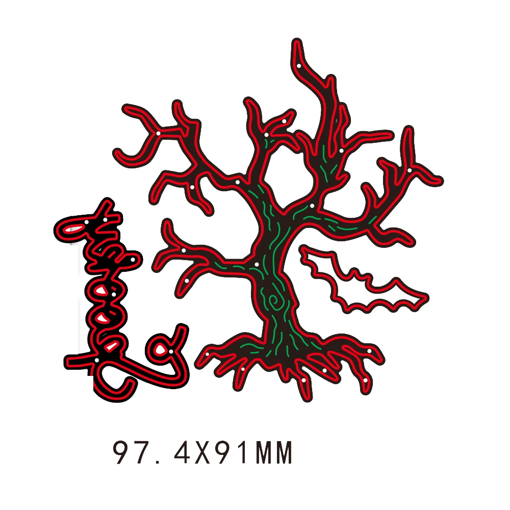 Hemere 97*91mm Spooky Tree Metal Cutting Dies Stencils for DIY Scrapbooking Album Stamp Paper Card Embossing
Hemere 97*91mm Spooky Tree Metal Cutting Dies Stencils for DIY Scrapbooking Album Stamp Paper Card Embossing