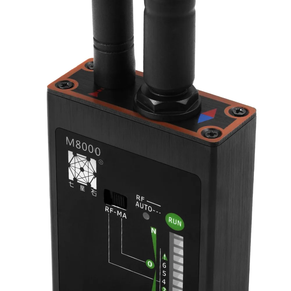 Professional RF Signal Detector GSM Audio Finder GPS Scan Detector Anti-spy Bug Strong Magnet Detector M8000
Professional RF Signal Detector GSM Audio Finder GPS Scan Detector Anti-spy Bug Strong Magnet Detector M8000
