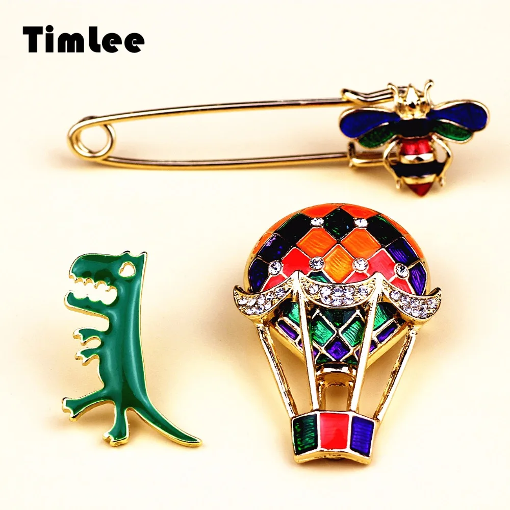 Timlee X242 Cartoon Cute Bees Dinosaur Enamel Hot Air Balloon Metal Brooch Pins Jeans Bag Decoration Brooches Gift Wholesale
Timlee X242 Cartoon Cute Bees Dinosaur Enamel Hot Air Balloon Metal Brooch Pins Jeans Bag Decoration Brooches Gift Wholesale