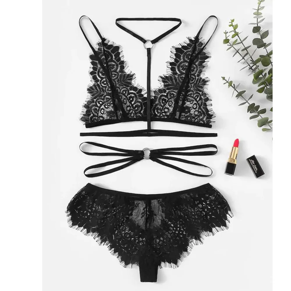 Women Set Transparent Bra Set Underwear Bras & G-String Lace Sexy Solid Seamless Wireless Three Quarters conjunto lenceria #15
Women Set Transparent Bra Set Underwear Bras & G-String Lace Sexy Solid Seamless Wireless Three Quarters conjunto lenceria #15