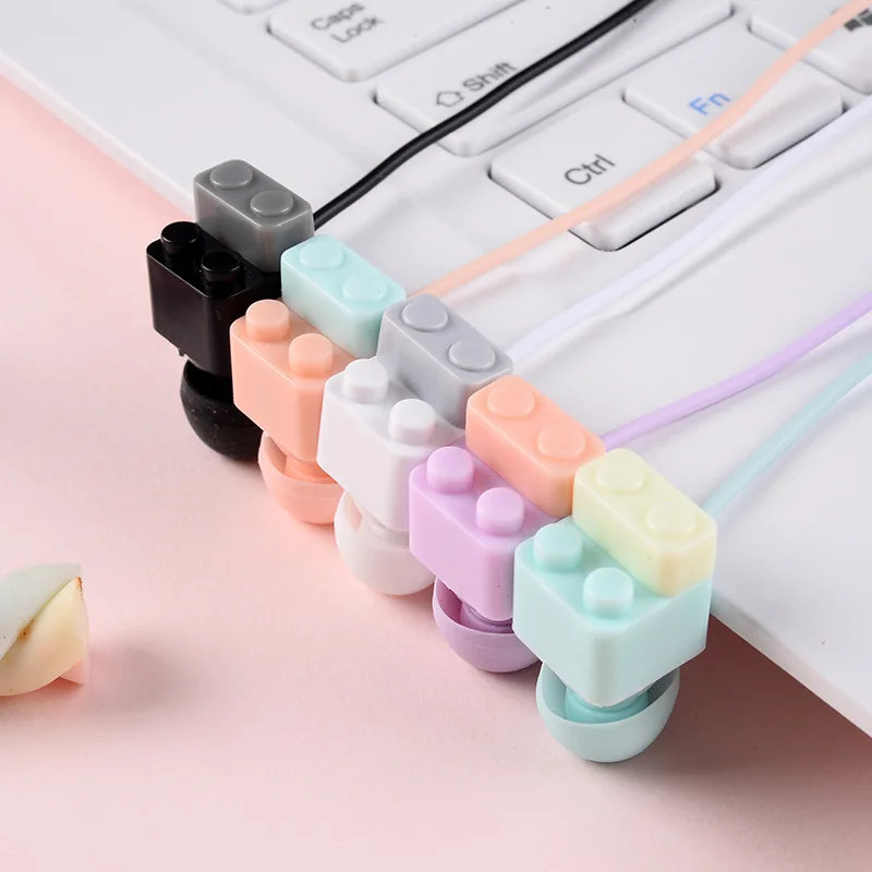 Funny Blocks Wired Earphone Candy Color in-ear Earbuds With Microphone Universal for iPhone Xiaomi Samsung Lenovo PC Tablet
Funny Blocks Wired Earphone Candy Color in-ear Earbuds With Microphone Universal for iPhone Xiaomi Samsung Lenovo PC Tablet