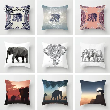 Fuwatacchi Animal Elephant Cushion Cover Sketch Black And White Elephant Geometry Printed Pillow Cover Pillowcase for Car Sofa
Fuwatacchi Animal Elephant Cushion Cover Sketch Black And White Elephant Geometry Printed Pillow Cover Pillowcase for Car Sofa