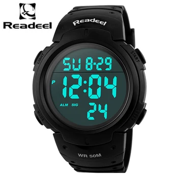 2017 Readeel New Brand Men LED Digital Military Watch, 50M Dive Swim Dress Sports Watches S Shock Wristwatches Relogio Masculino
2017 Readeel New Brand Men LED Digital Military Watch, 50M Dive Swim Dress Sports Watches S Shock Wristwatches Relogio Masculino