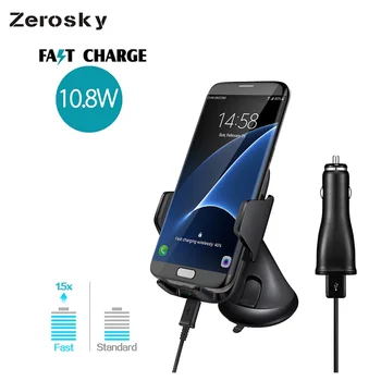 Zerosky Qi Car Holder Phone Fast Wireless Car Charger Qi Wireless Fast Charger For Samsung S8 S7 S6 Edge Plus HTC LG Iphone
Zerosky Qi Car Holder Phone Fast Wireless Car Charger Qi Wireless Fast Charger For Samsung S8 S7 S6 Edge Plus HTC LG Iphone
