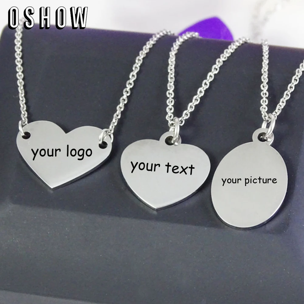 Stainless Steel Heart Necklace Engrave Name Logo Text Necklace-Custom Charms Necklace Laser Your Own Logo Small Quantity
Stainless Steel Heart Necklace Engrave Name Logo Text Necklace-Custom Charms Necklace Laser Your Own Logo Small Quantity